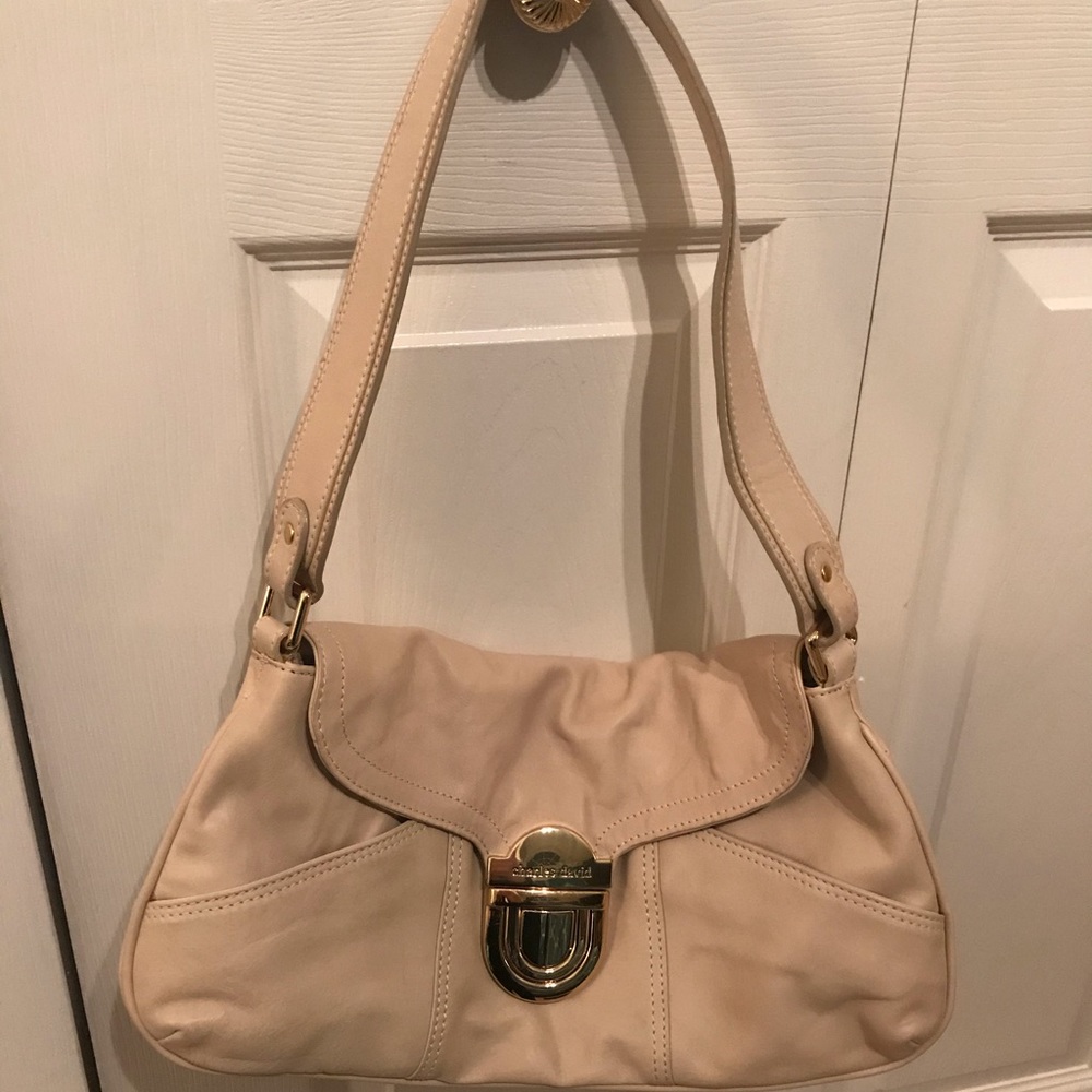 Charles David Cream Purse